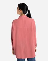 Overhemdblouse - Mousseline - roze
