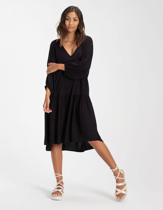 Robe - Viscose - Noir