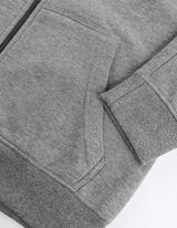 Sportska majica sa zatvaračem - Kapuljača - siva