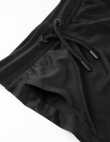 Komplet top i hlače - Kontrastne pruge - crna