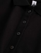 Poloshirt - Polokragen - Schwarz