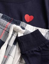 Ensemble pyjama (T-shirt et pantalon) - Motif all-over - multicolore