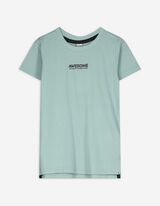 T-Shirt - Waffelstruktur - türkis