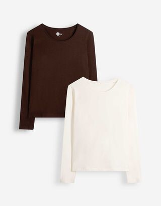 Langarmshirt - 2er-Pack