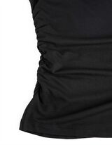 Hossz&uacute; ujj&uacute; felső - Cs&oacute;naknyak&uacute; - fekete