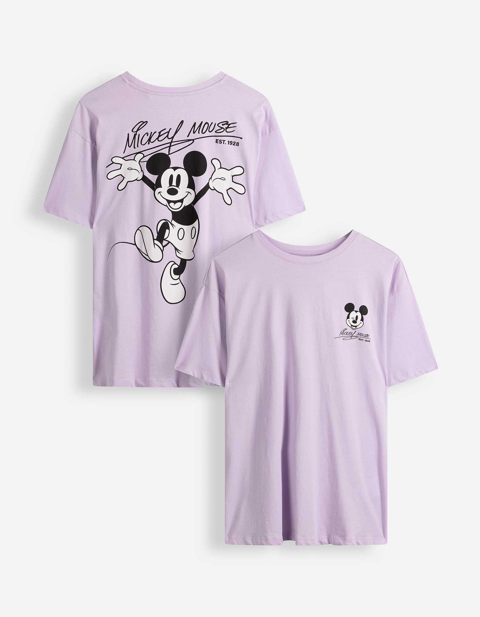 T-shirt - Mickey Mouse - Lichtroze