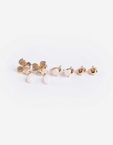des boucles d'oreilles - Lot de 3 - Or