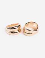 Ring - 2er-Pack - goldfarben