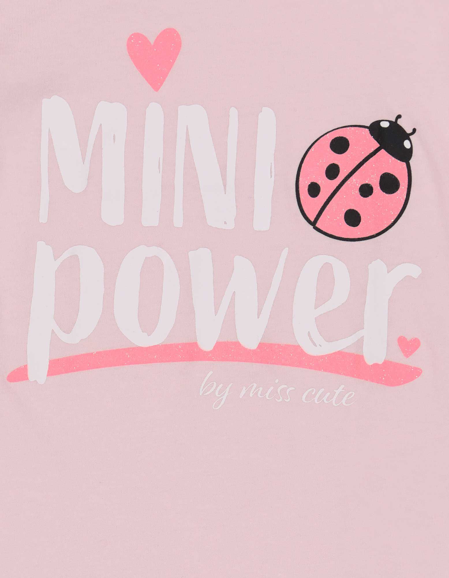 T-shirt - Glitterprint - roze