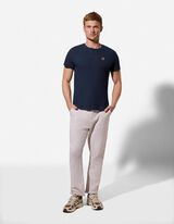 T-Shirt - Knopfleiste - dunkelblau