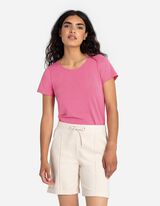 T-shirt - Percentuale di tessuto elasticizzato - rosa fucsia
