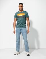 Majica kratkih rukava - Prednji otisak - tirkizna