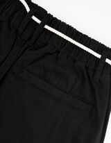 &Scaron;portne hlače - Visok pas - crna