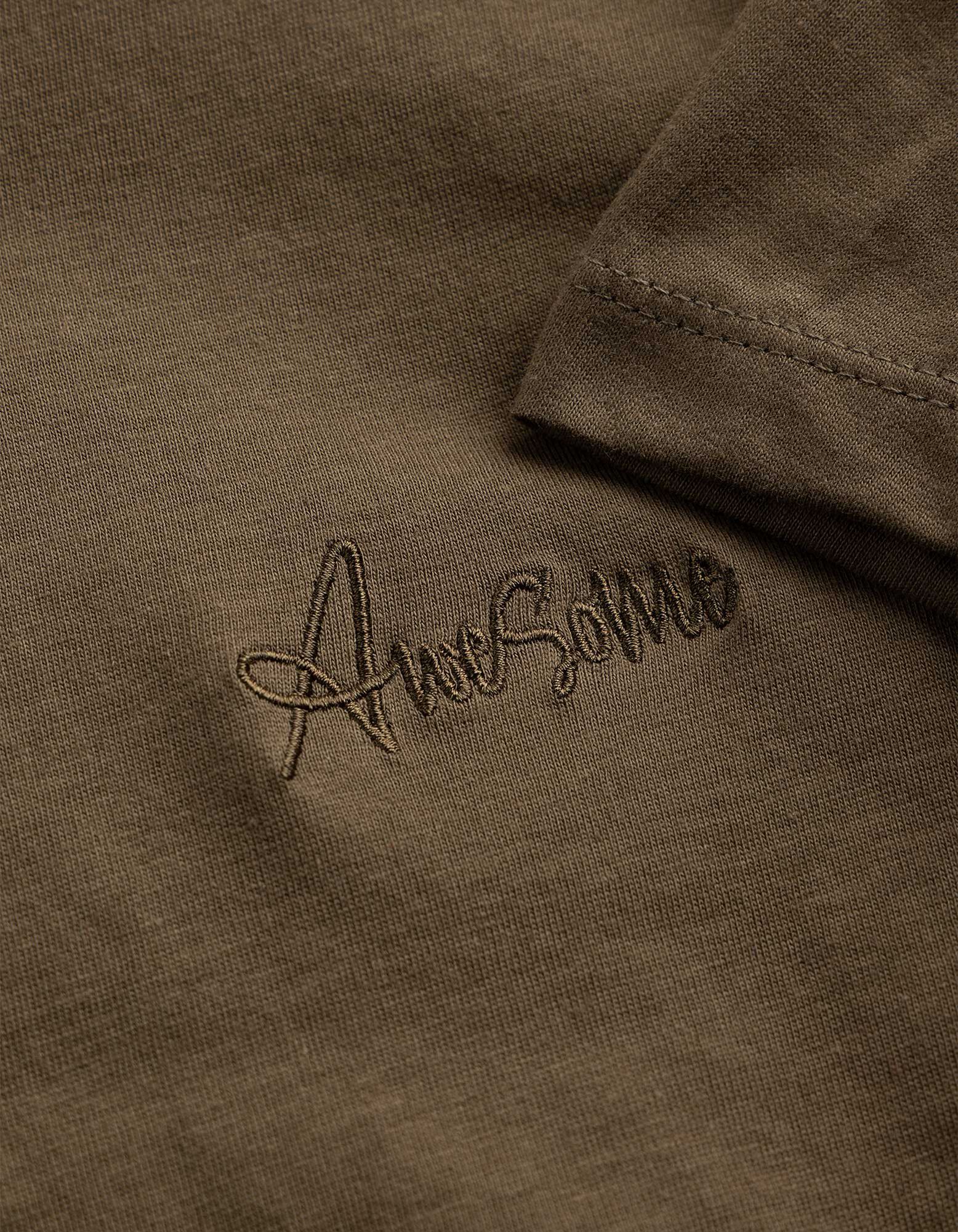 T-Shirt - Stickereien - Khaki