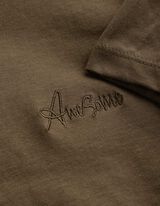 T-Shirt - Stickereien - Khaki