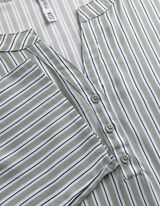 Bluse - Allover-Muster - t&uuml;rkis