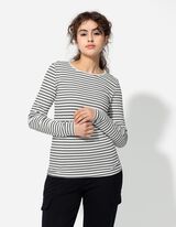 Hosszú ujjú felső - Bordázott - feher