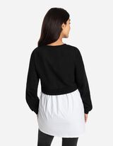 Pullover lungo - Moda Premaman - nero