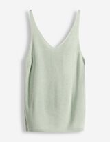 Top in maglia - Scollo a V - turchese