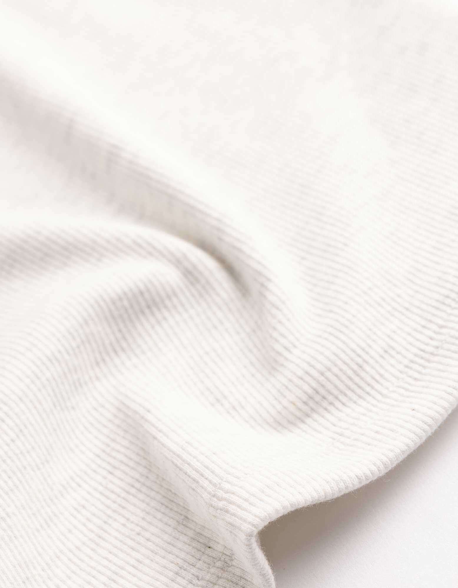 Cropped Top - Gerippt - Grau