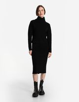 Dzianinowa spódnica - mieszanka wiskozowa - czarny