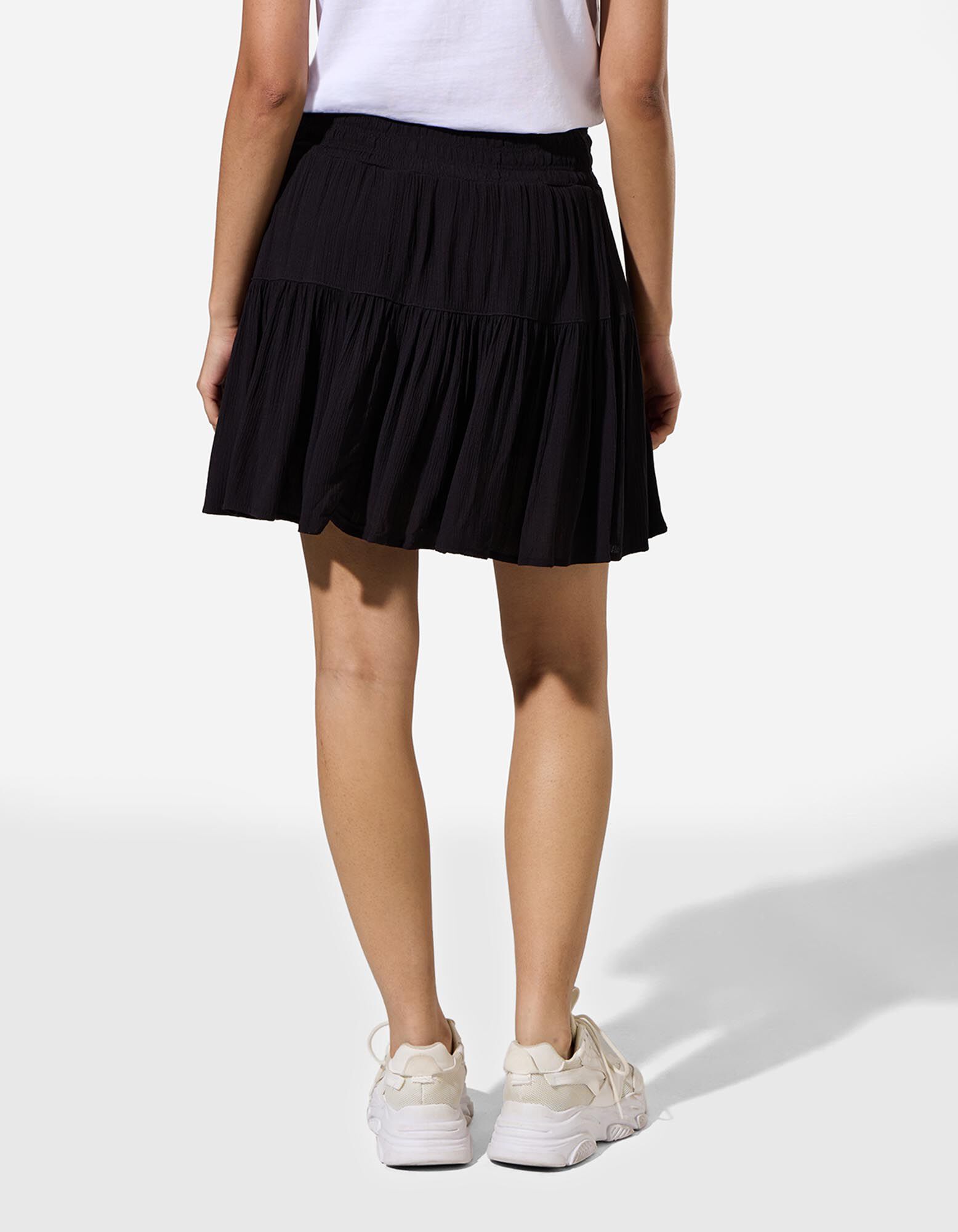 Jupe-short - Unicolore - noir