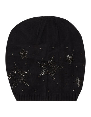 Damen Beanie mit Strasssteinen 