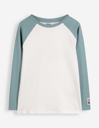 Langarmshirt - Basic - blau