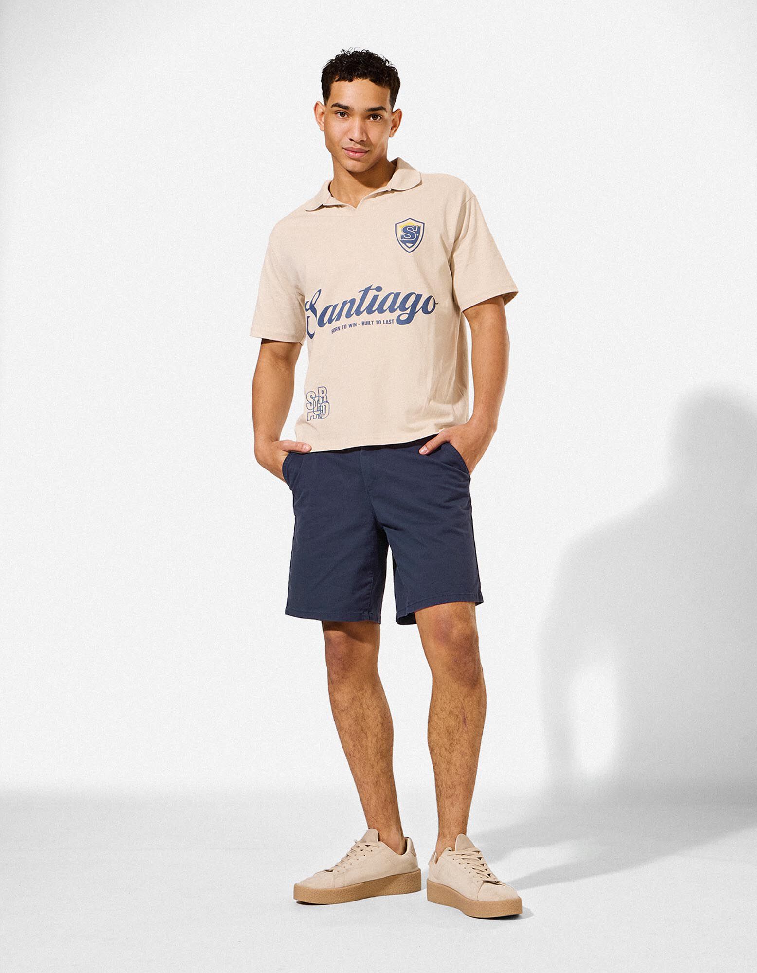 Short - Serg&eacute; - Bleu fonc&eacute;
