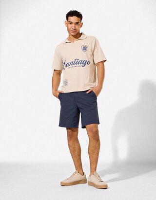 Shorts - Twill - dunkelblau