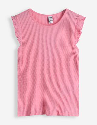 Shirt - Gerippt - pink