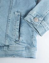 Giacca di jeans - Percentuale di tessuto elasticizzato - celeste
