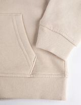 Tepláková bunda - Predné vrecko - bezova