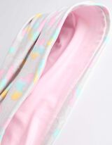 Colsjaal - Bloemenmotief - lichtgrijs