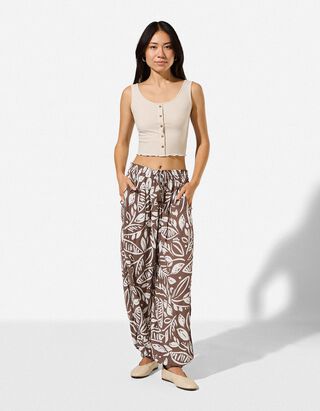 Hose - Balloon Fit - Braun