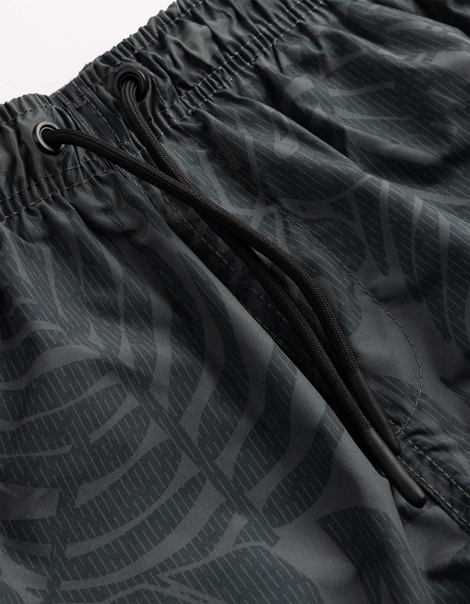 Badehose - Print - dunkelgr&uuml;n