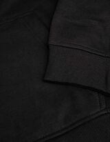 Hoodie - Baumwoll-Mix - schwarz