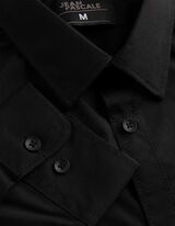 Hemd - b&uuml;gelleicht - schwarz