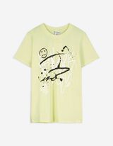 T-Shirt - Frontprint - hellgelb