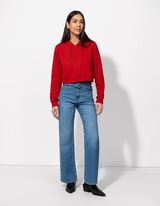 Giacca - Cappuccio con coulisse - rosso