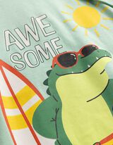 Shirt - Voorkantprint - lichtgroen