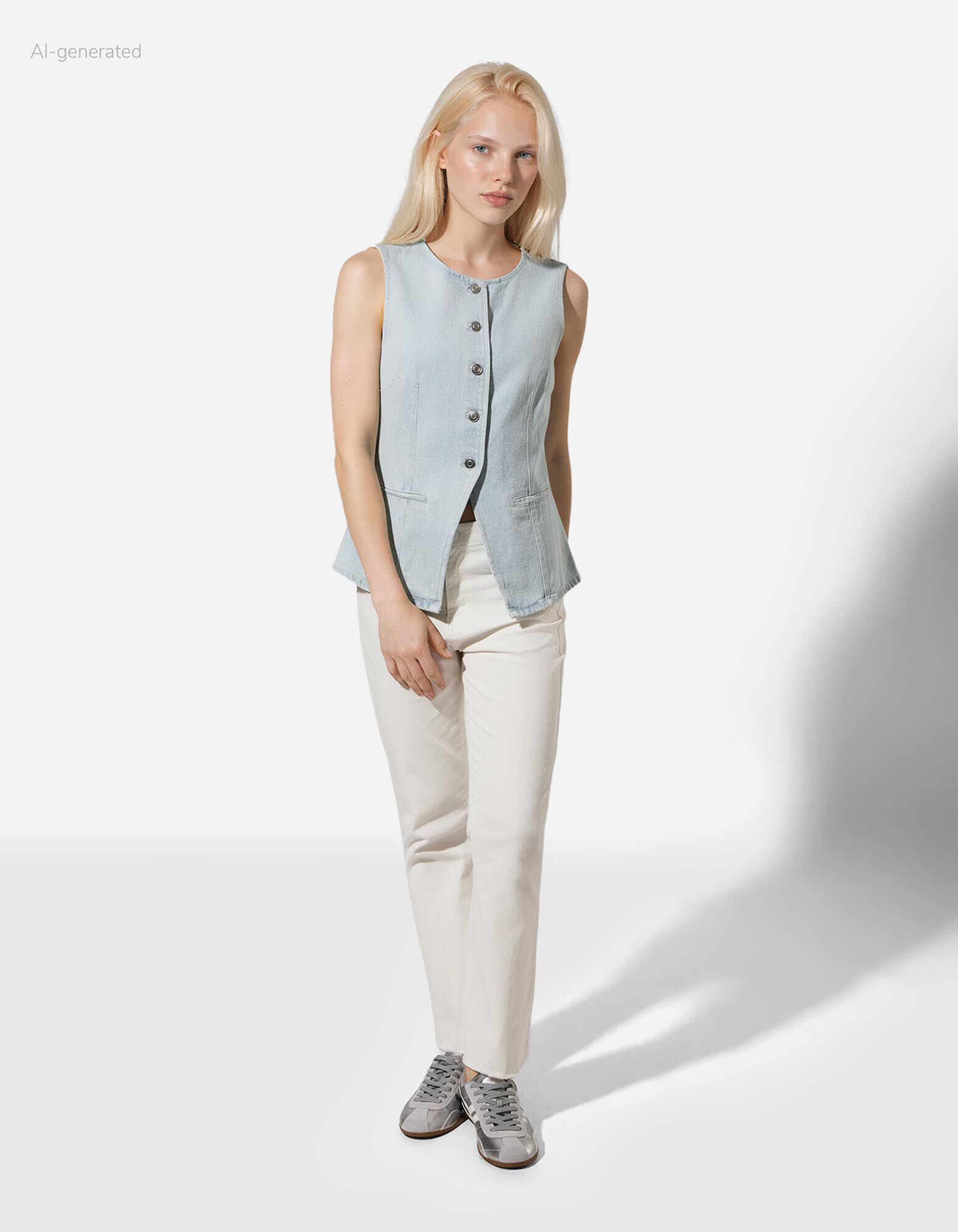 Vesta - Slim Fit - Svetlo modr&aacute;