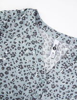 Robe de grossesse - Cordon coulissant sous tunnel à la base - Vert