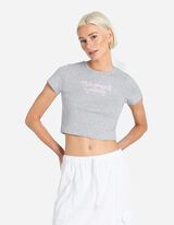 Cropped Shirt - Stickereien