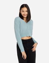 Kardig&aacute;n - r&ouml;vid&iacute;tett - z&ouml;ld