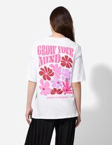 Majica kratkih rukava - Štampanje pozadi - bela