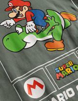 Shirt - Super Mario - donkergroen