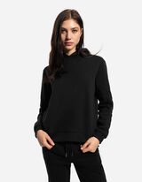 Mikina s kapucňou - Regular Fit - cierna