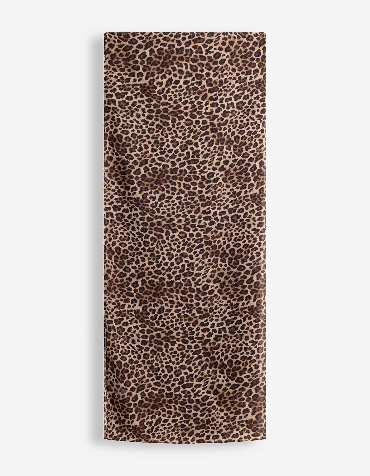 Tuch - Leopardenmuster - hellbraun