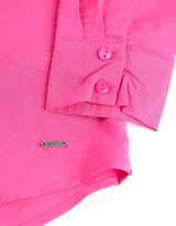 Camicia blusata - Misto viscosa - rosa fucsia